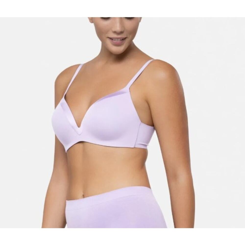 Underoutfit Women's Sz XL Wireless Seamless T Shirt Bra Style 1258 Lavender